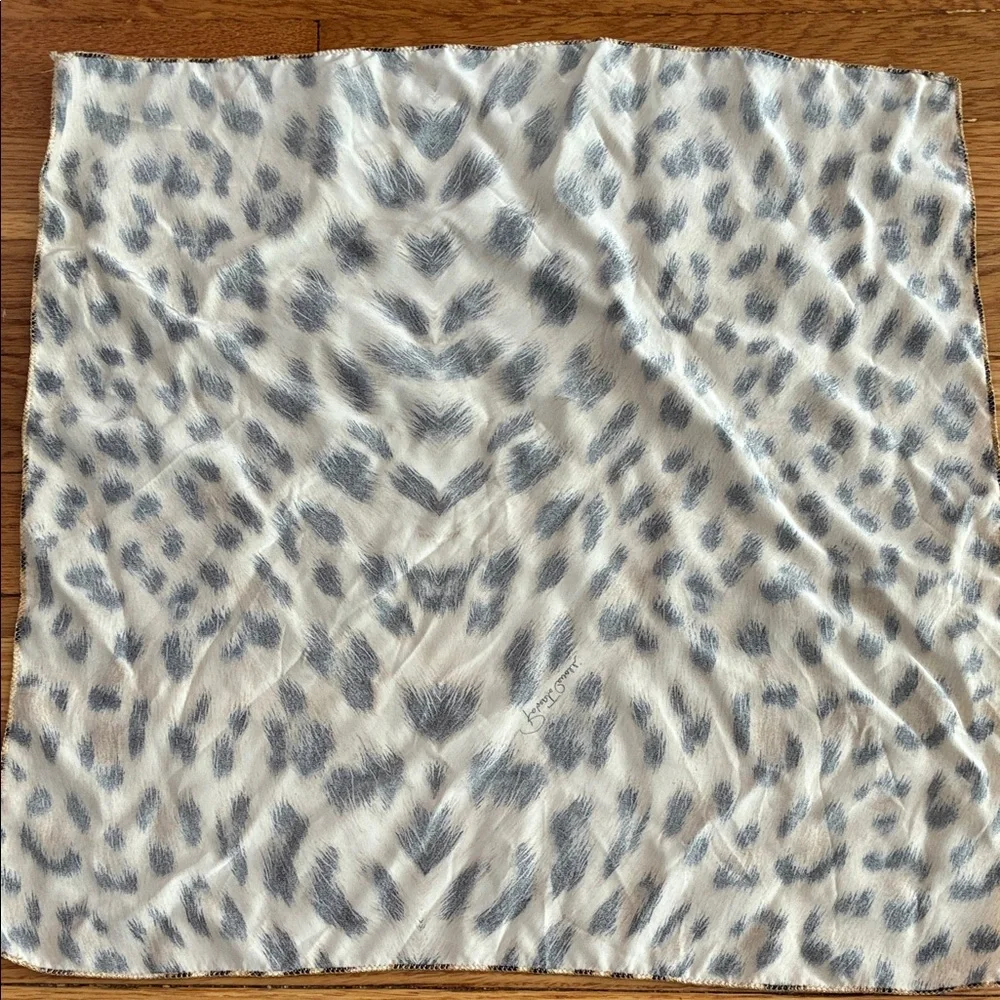 Authentic Roberto Cavalli Silk Leopard Print Square Scarf Signature